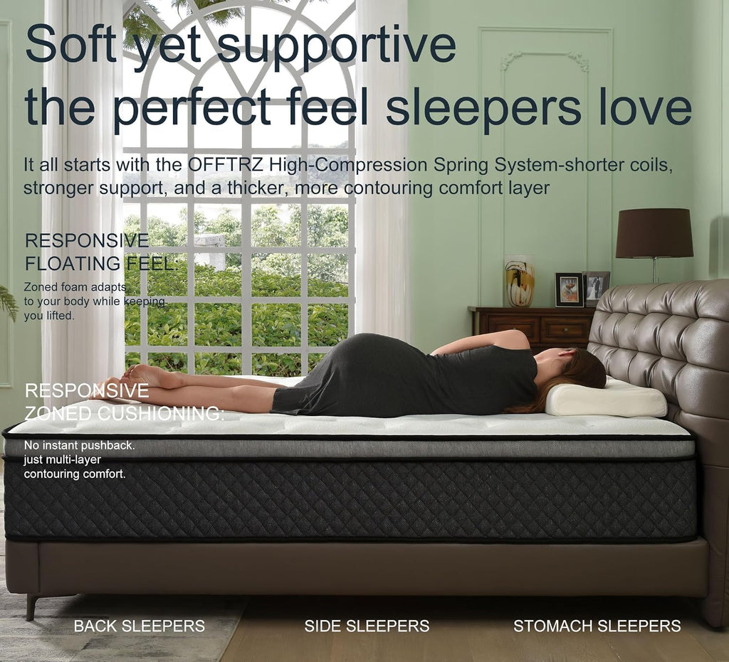 Full Size 12 Inch Hybrid Gel Memory Foam Mattress E979
