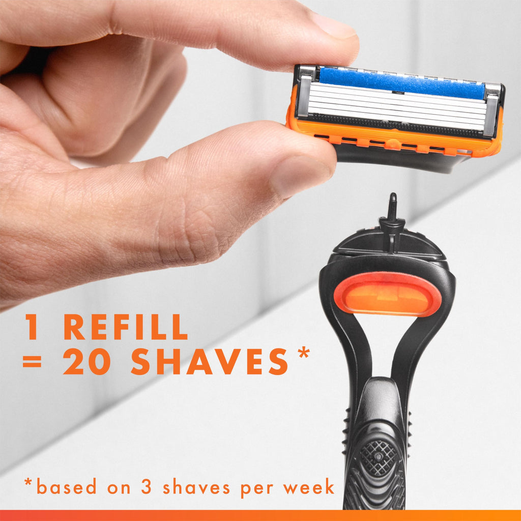 Men's Razor Blade Refills, 5-Blade Cartridges, 12 Count D306960