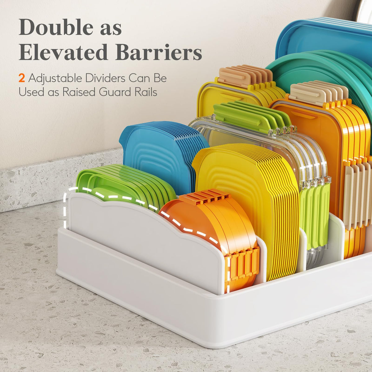 Kitchen Cabinet Organizer with 7 Sections Q74330