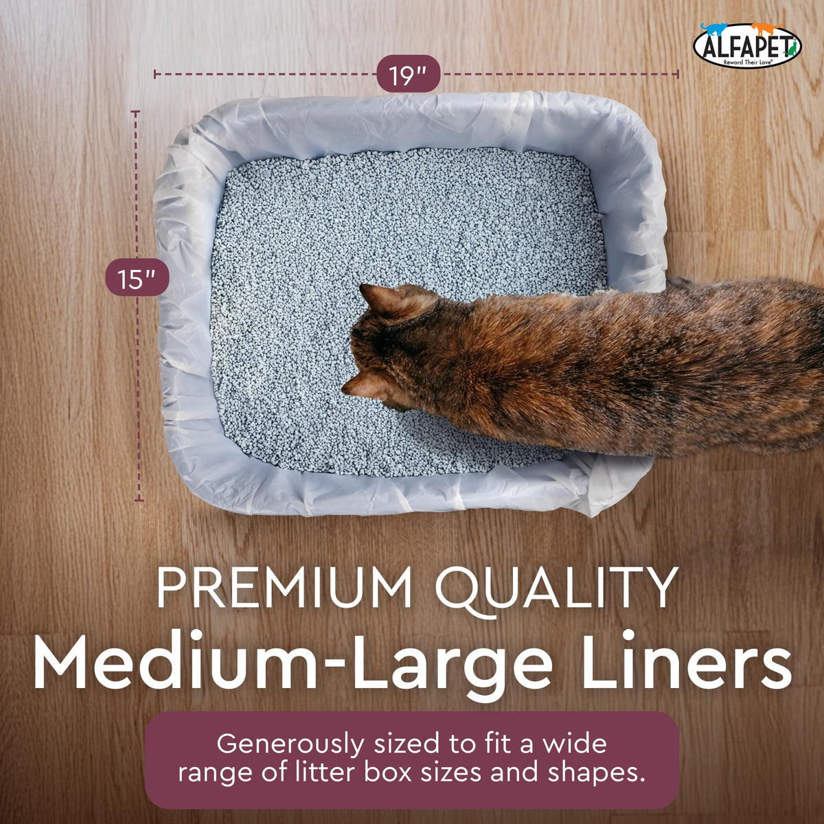 Cat Litter Box Disposable Elastic Liners 48 Count L812868