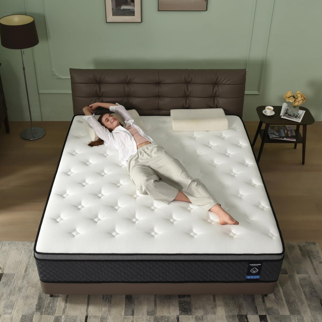 Full Size 12 Inch Hybrid Gel Memory Foam Mattress E979