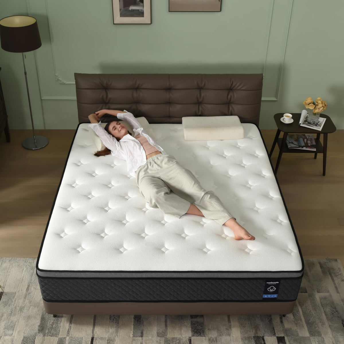 Full Size 12 Inch Hybrid Gel Memory Foam Mattress E979