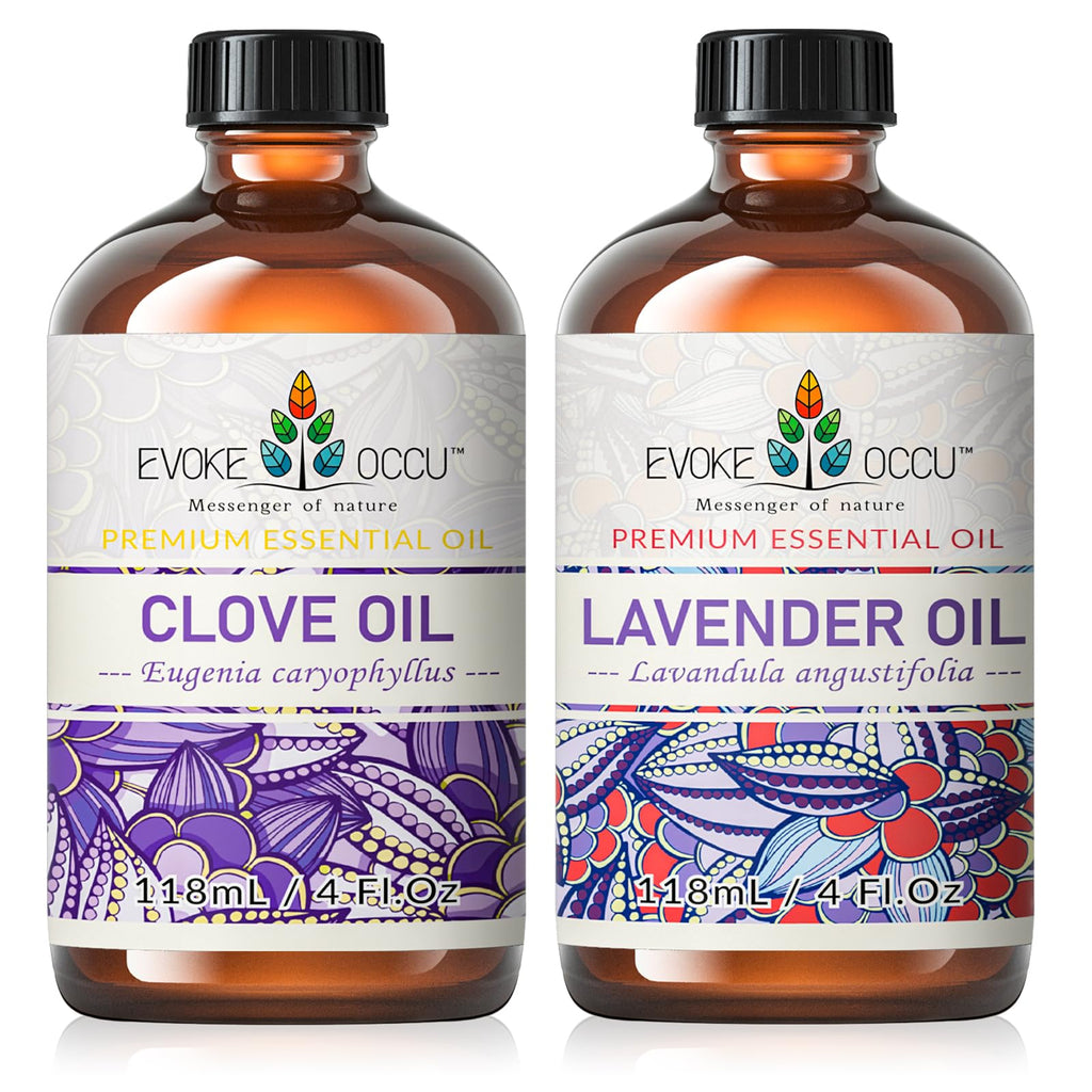 Clove and Lavender Essential Oil 4 Fl Oz N5200