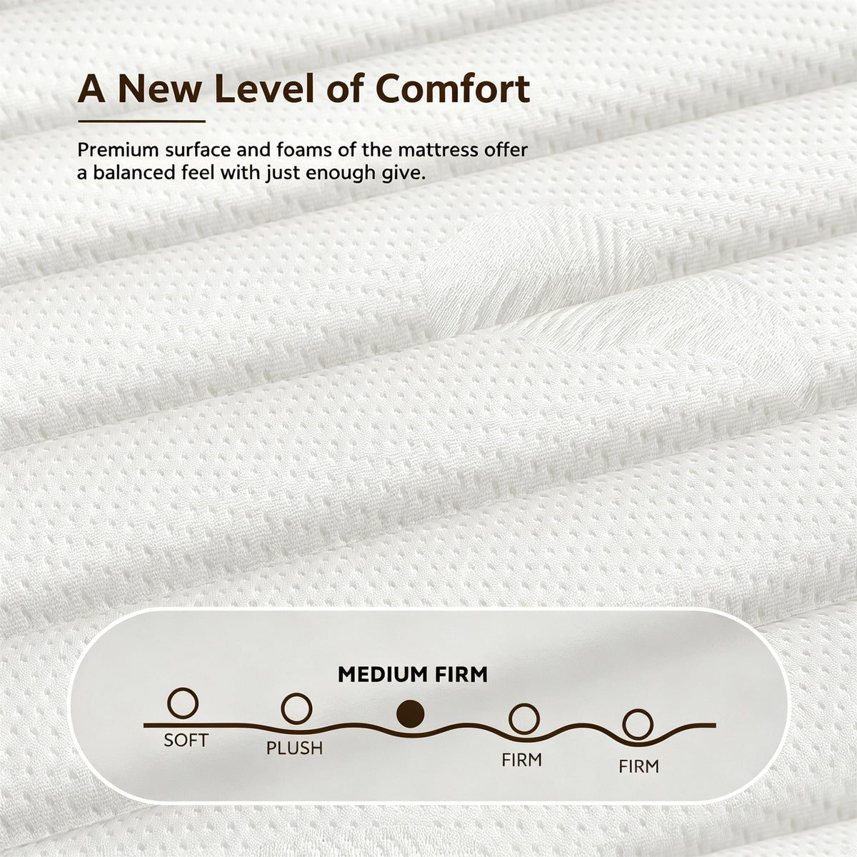 12 Inch Hybrid Medium-Firm Full Mattress H993874