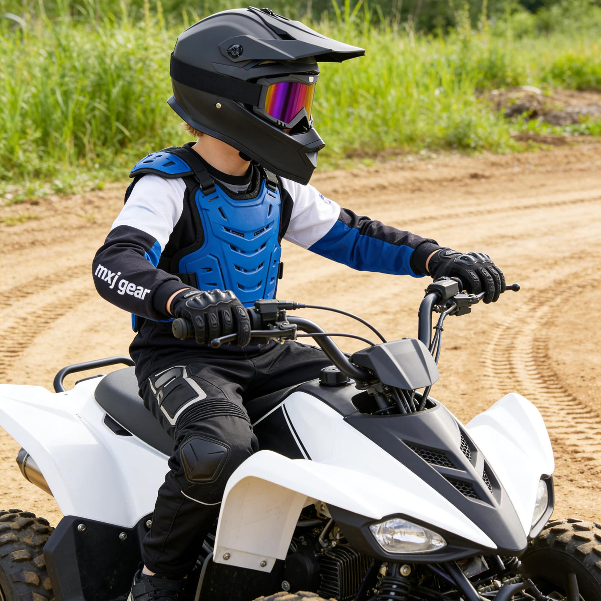 Youth Full Face Motocross Helmets Set O8031