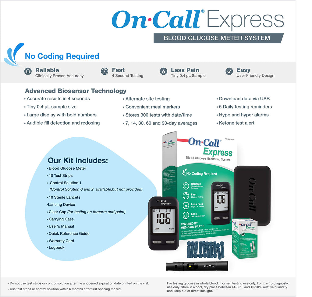 Diabetes Blood Glucose Meter Kit B50232