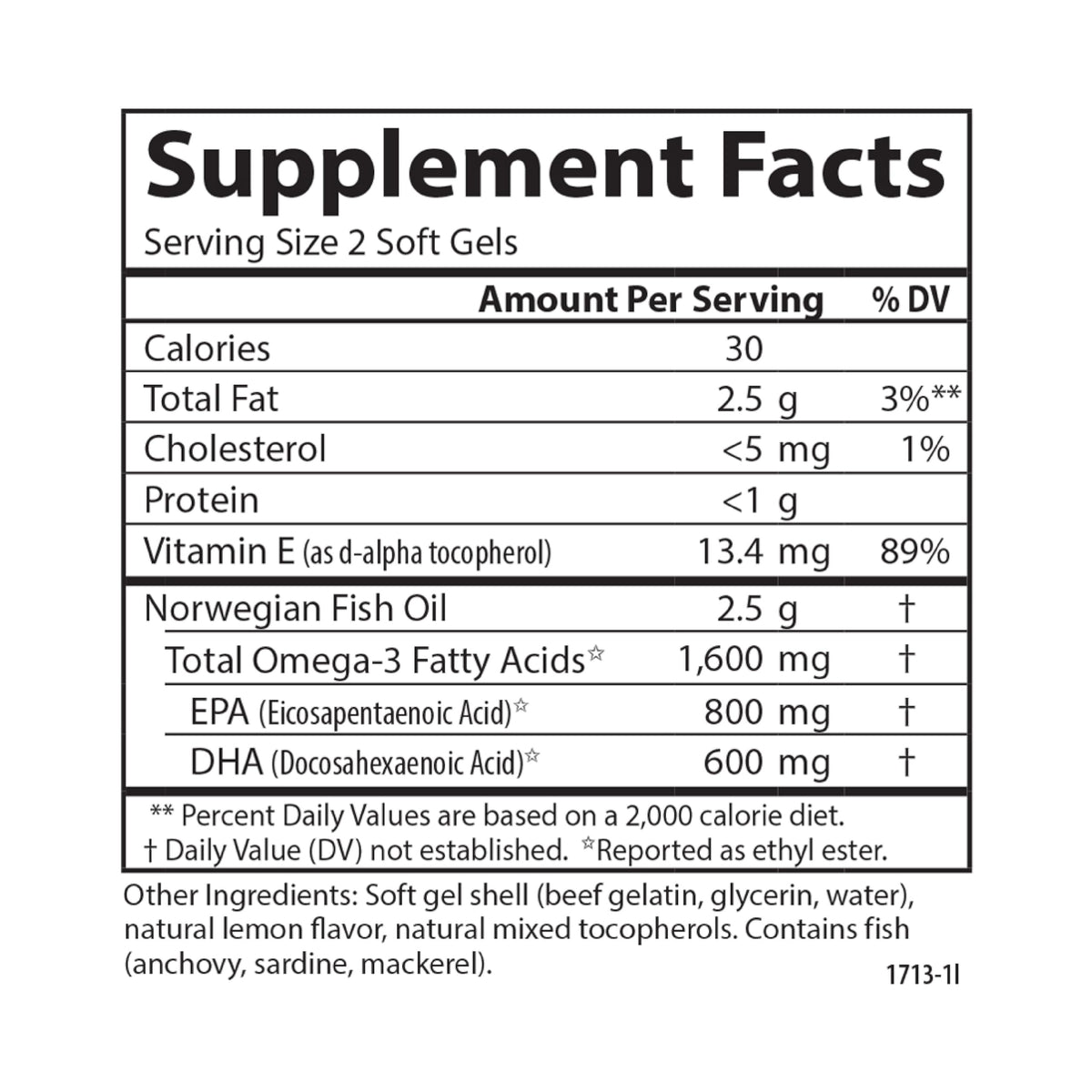 Omega-3 1600 mg Lemon Softgels Y431068