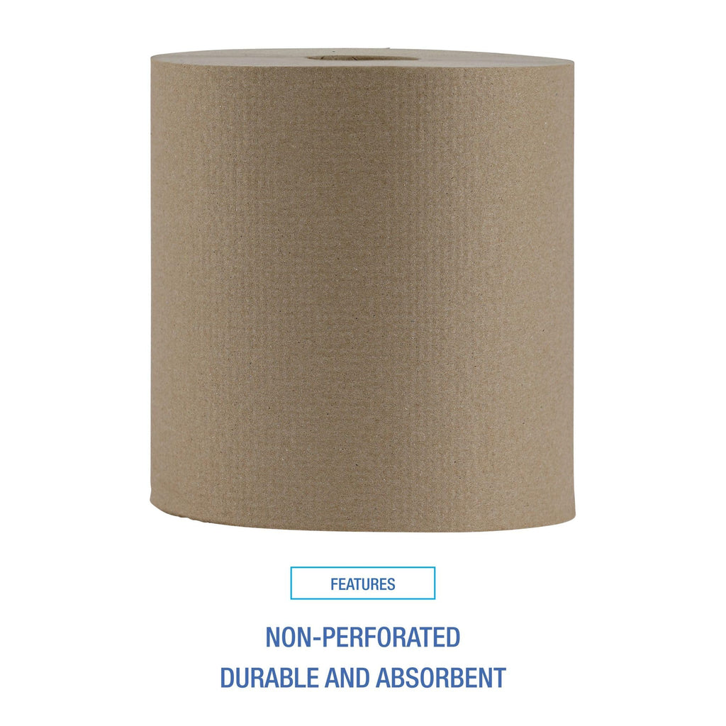 Hardwound Paper Towels, 6 Rolls, 1-Ply, 8" x 800 ft, Natural Z724