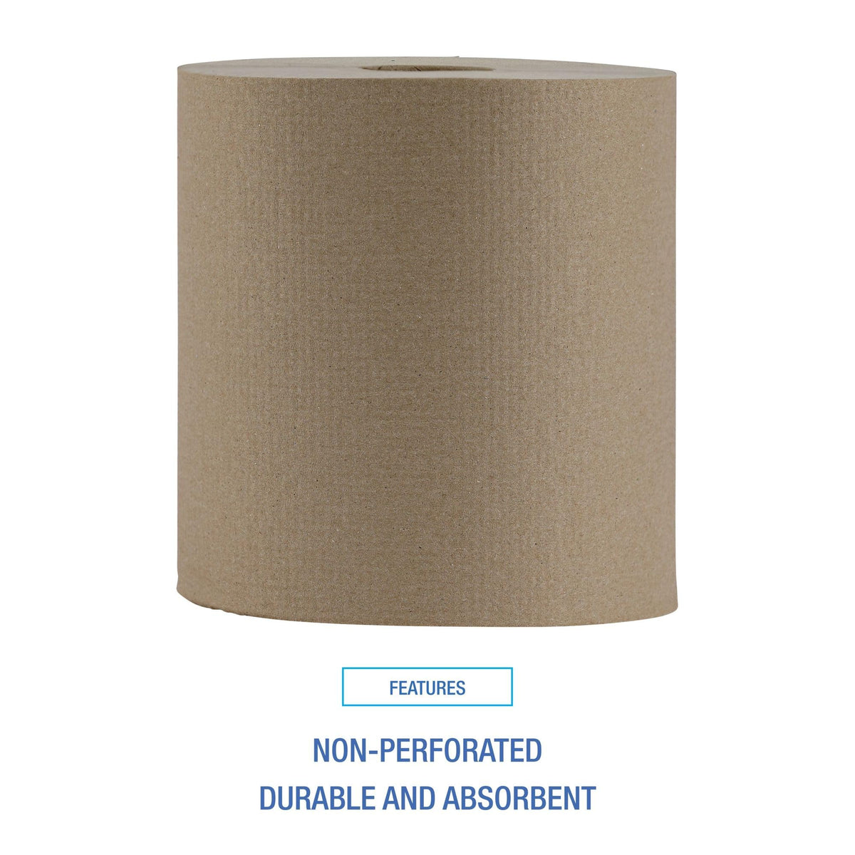 Hardwound Paper Towels, 6 Rolls, 1-Ply, 8" x 800 ft, Natural Z724