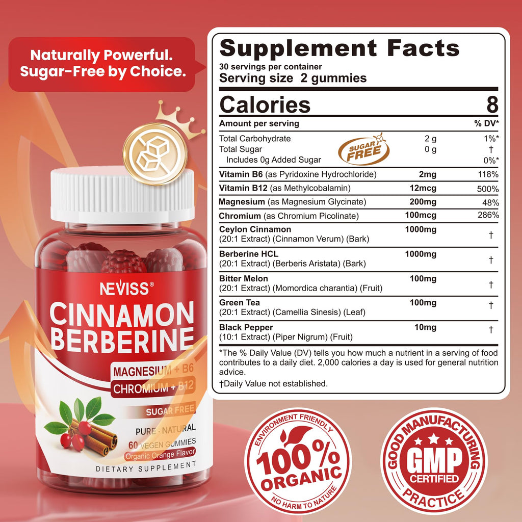 Sugar Free Vegan 2000mg Berberine Gummies V801