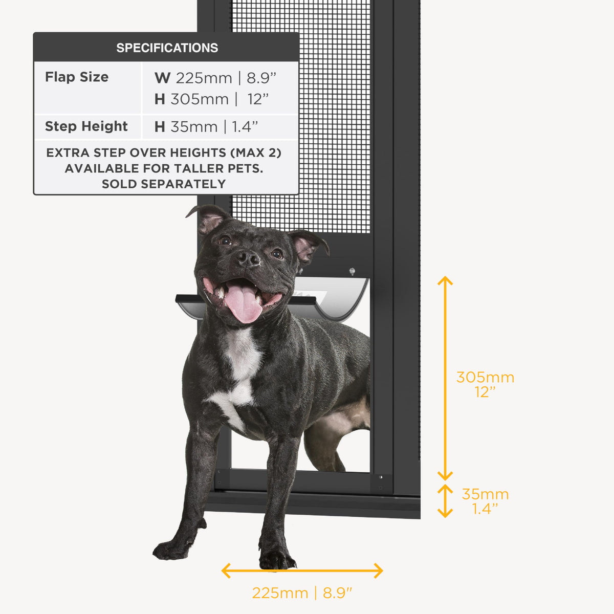 Dog & Cat Door for Sliding Glass Door Y967