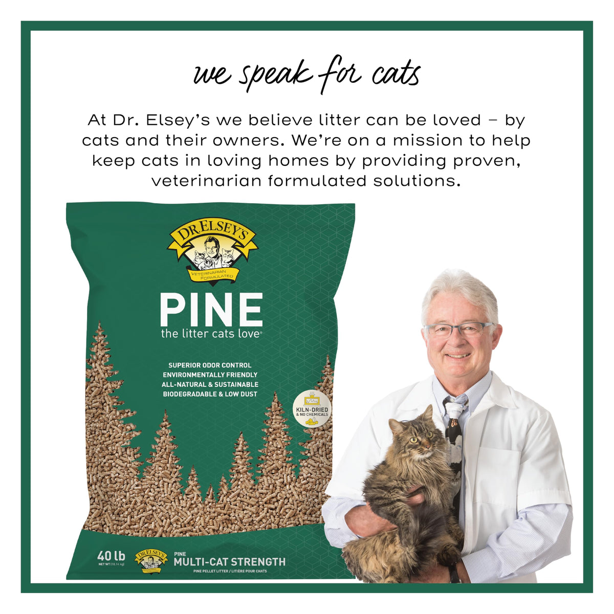 All-Natural Kiln-Dried Pine Cat Litter 40 lb. Bag L160
