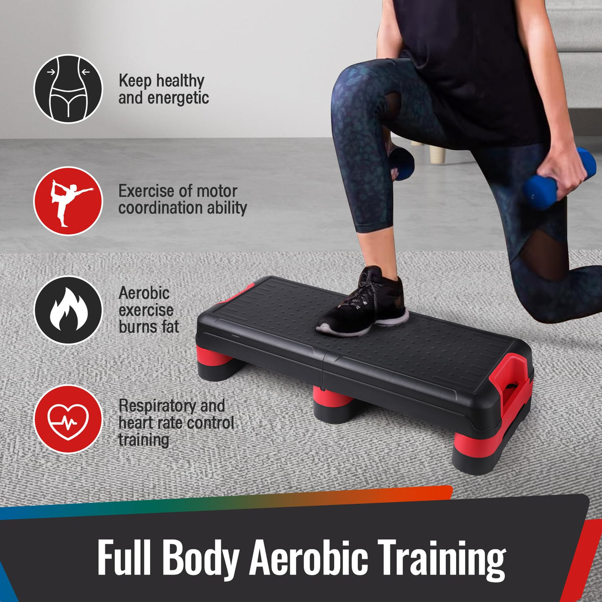 33.5" Foldable Aerobic Step Platform M3831