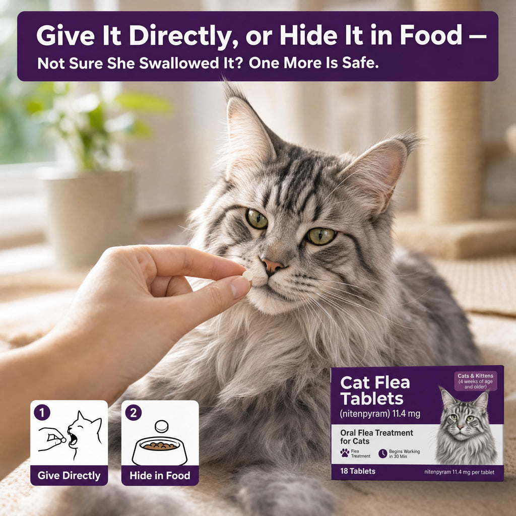 Flea Treatment Tablets 11.4 mg 18 Count C594403
