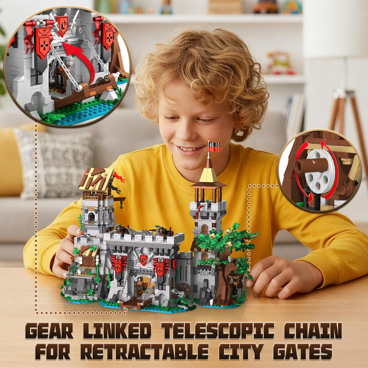 2568 PCS Medieval Castle Building Blocks Set W285