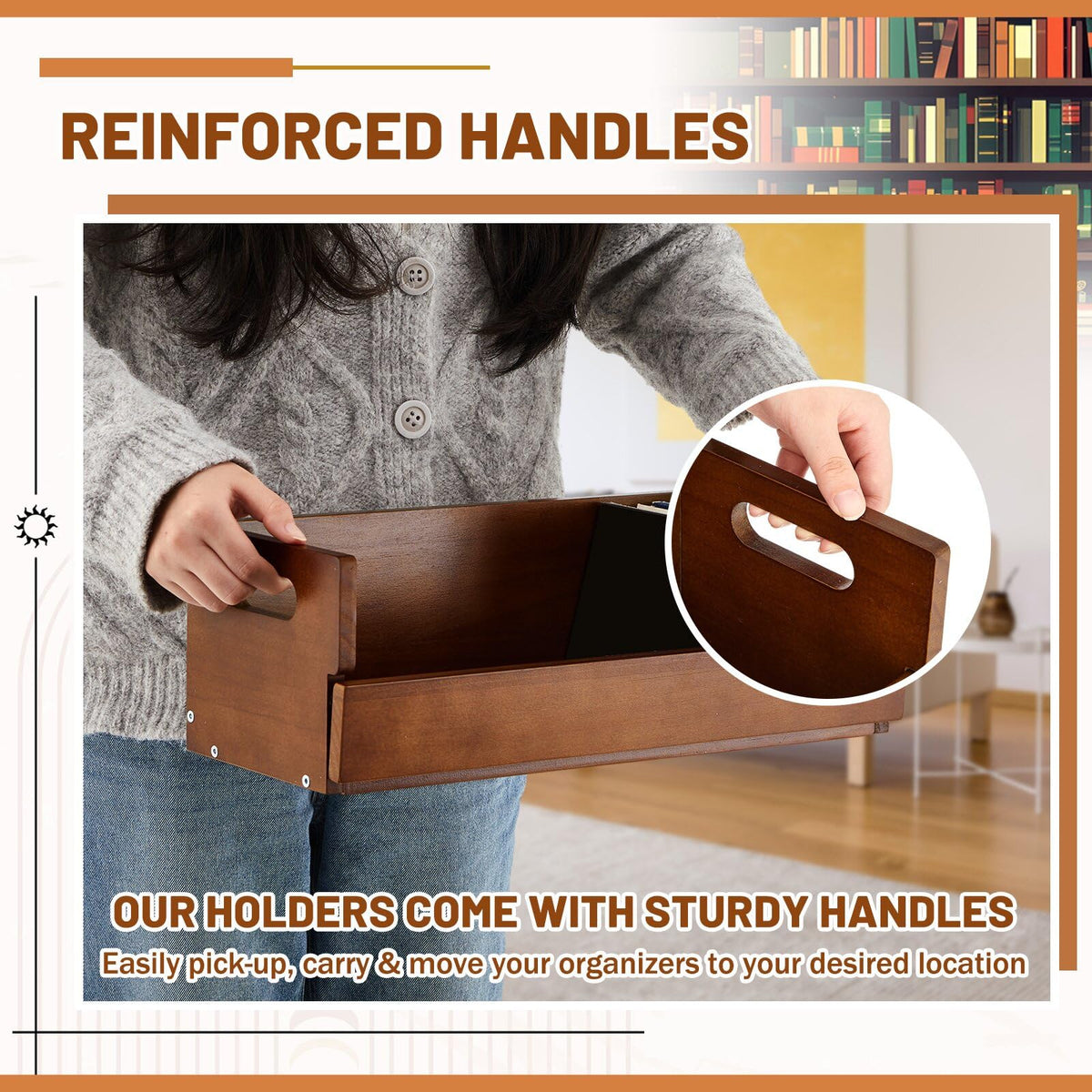 2 Set Wooden CD Storage Box Q8255