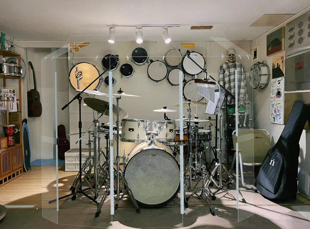 Portable Drum Shield 5-Panels 2ft x 5ft J524160