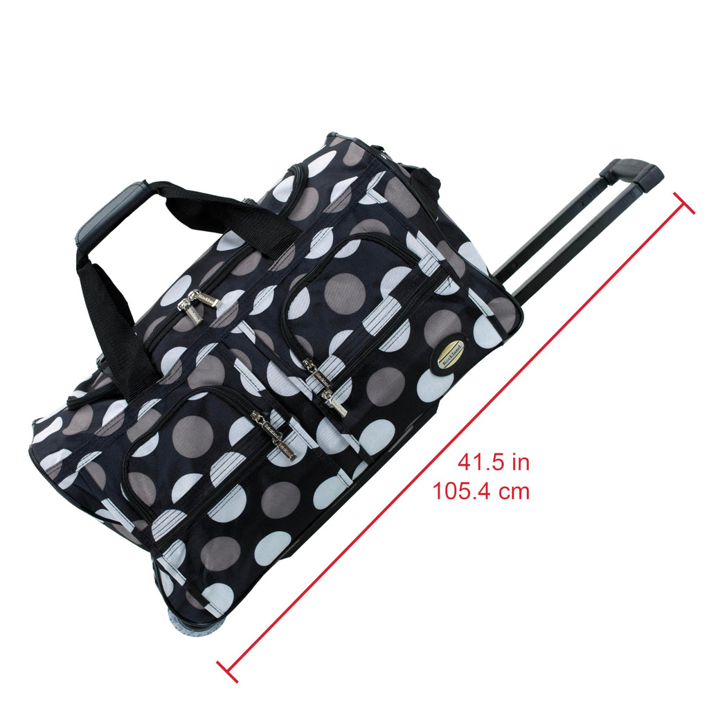 Rolling Duffel Bag, Black, 22" J564