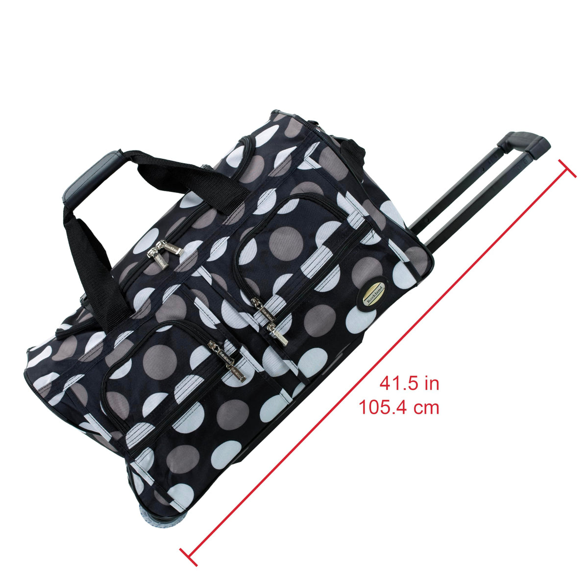 Rolling Duffel Bag, Black, 22" J564