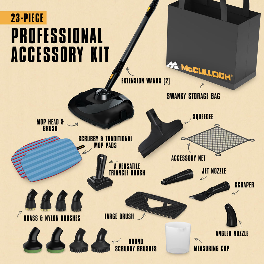 Canister Steam Cleaner, 23 Accessories T41116