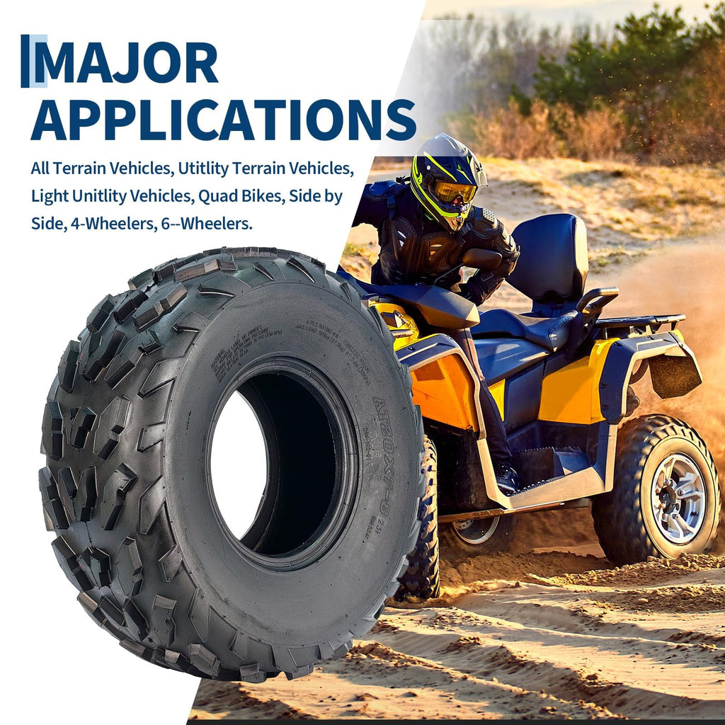 20x7-8 4 Ply Tubeless ATV UTV Tires Set of 2 V3413