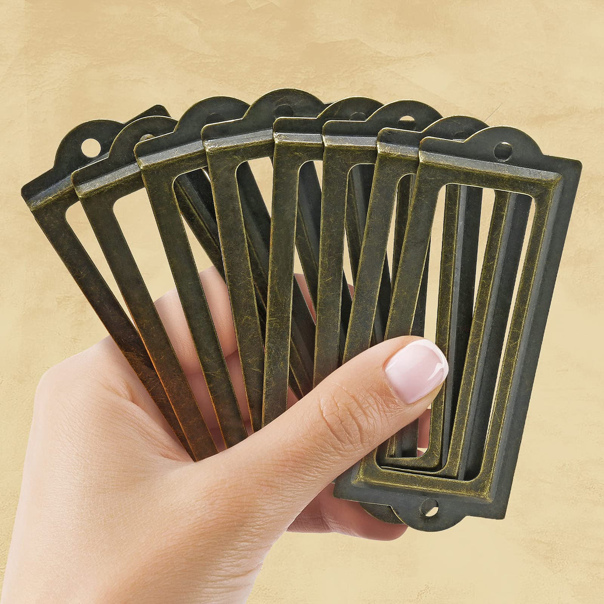 Bronze 3.3 Inch Label Holder 30 Pcs N2636