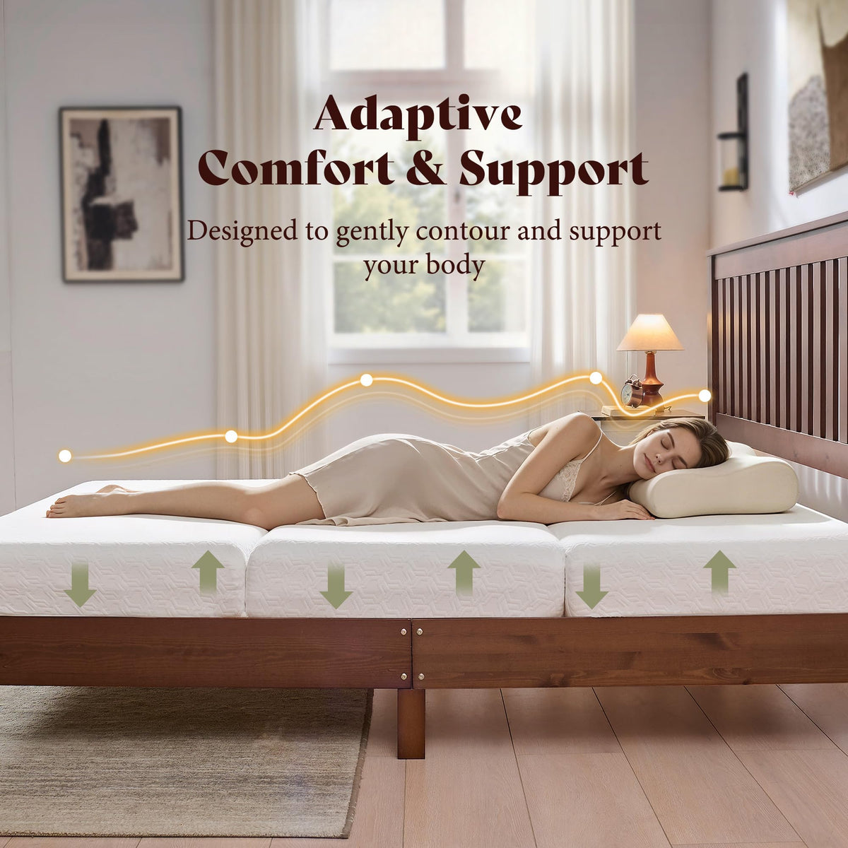 6" Full Tri-Fold Memory Foam Mattress Y438284