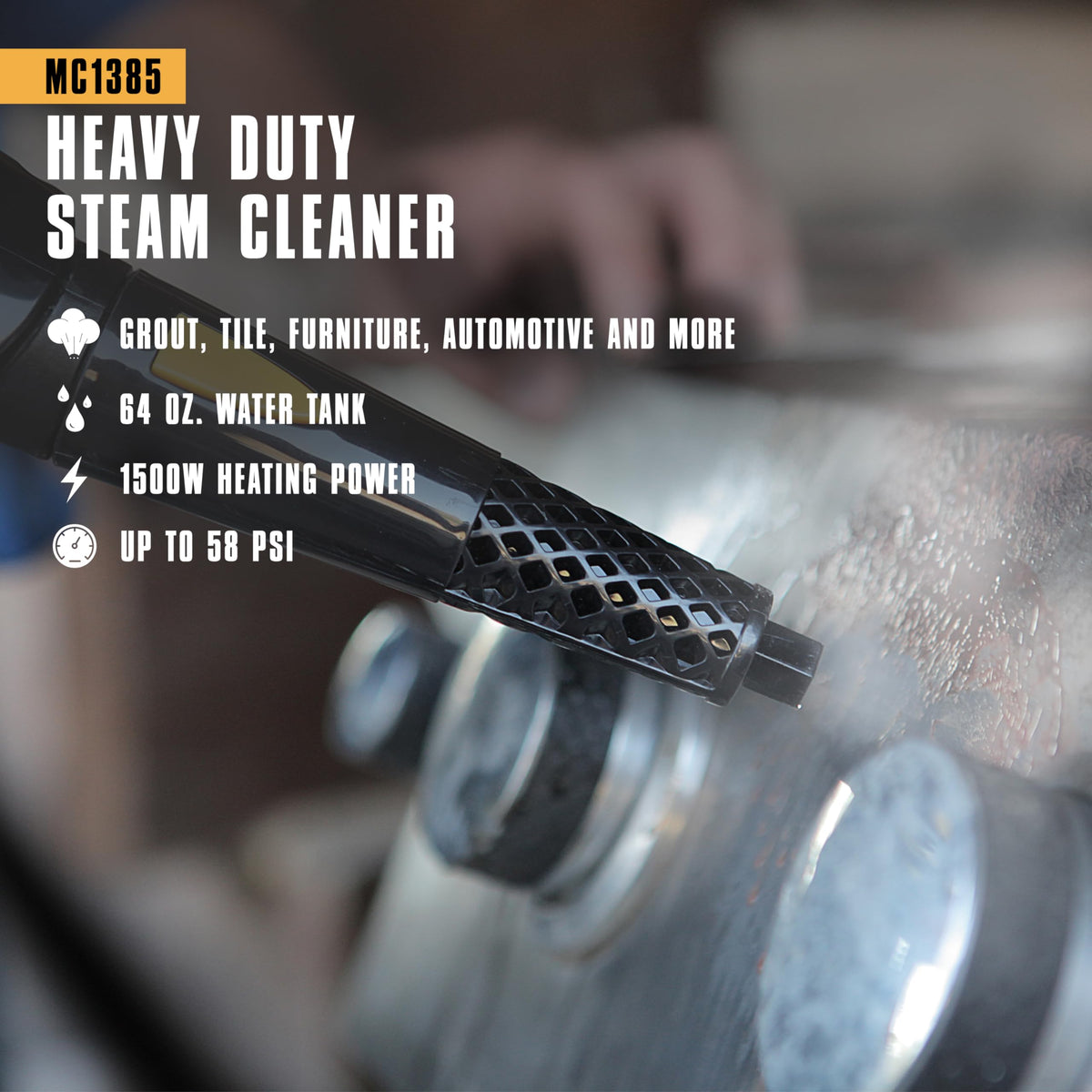 Canister Steam Cleaner, 23 Accessories T41116