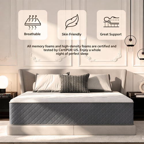 12 Inch Hybrid Medium-Firm Full Mattress H993874