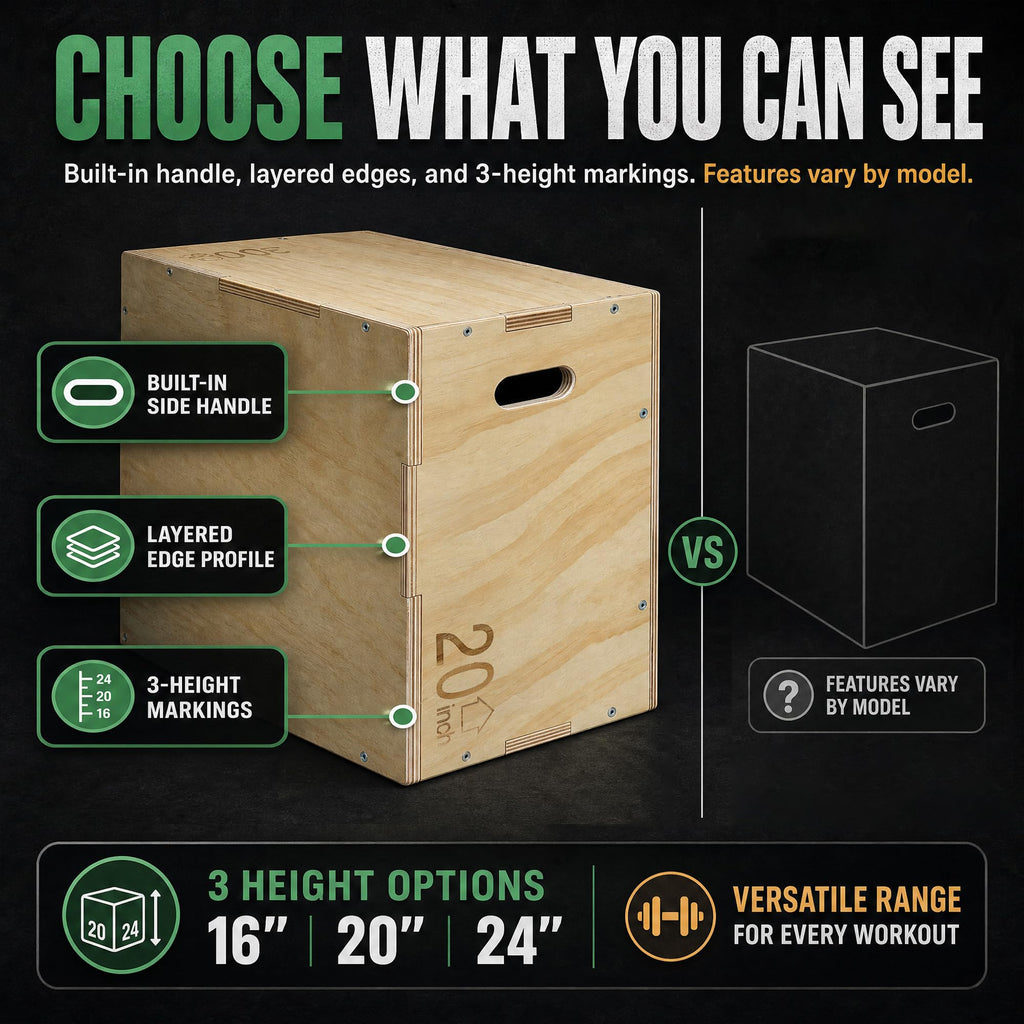 Non-Slip Wooden Plyo Box K1710
