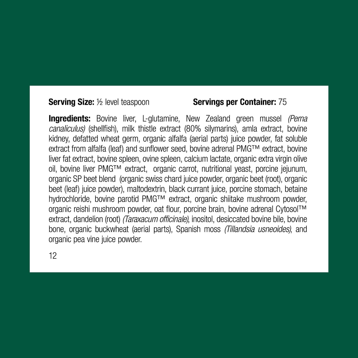 Canine Dermal Support 125 g C895