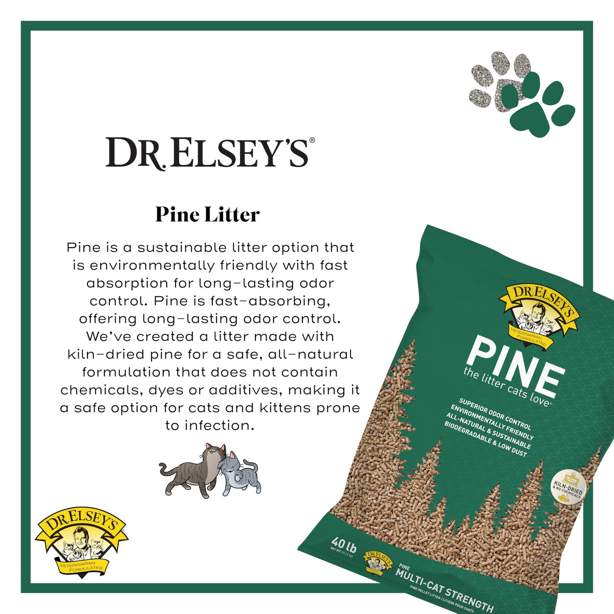 All-Natural Kiln-Dried Pine Cat Litter 40 lb. Bag L160