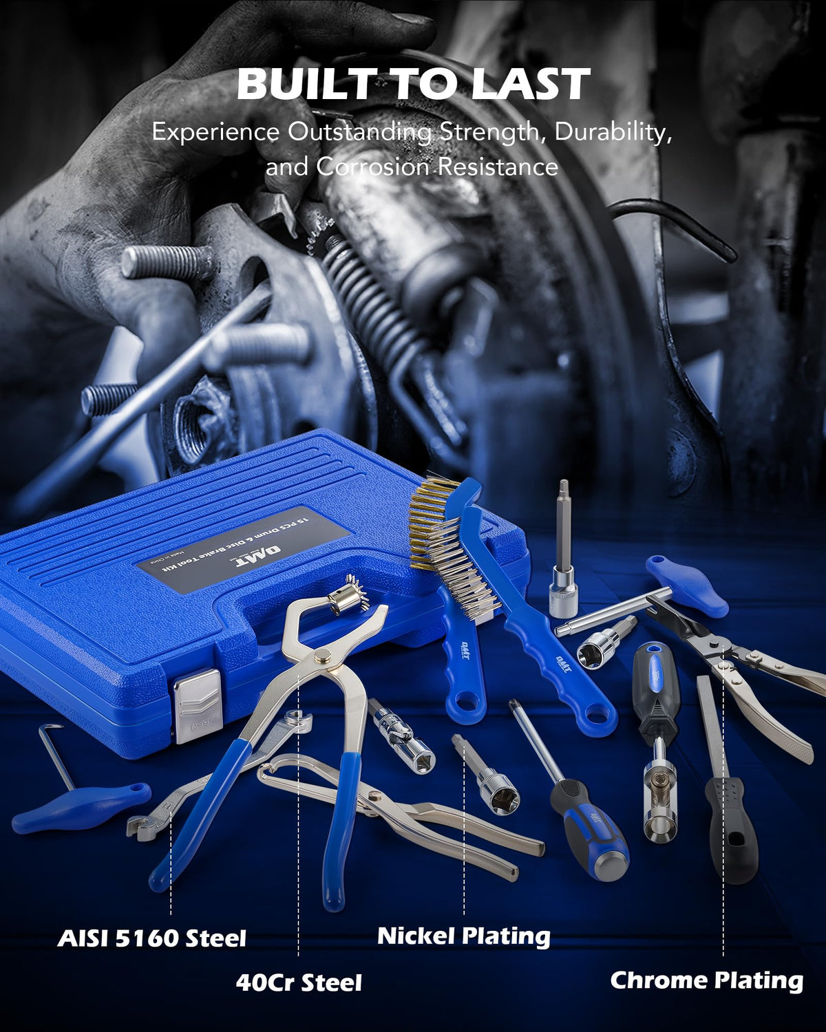 15-Piece Drum & Disc Brake Tool Kit U649725