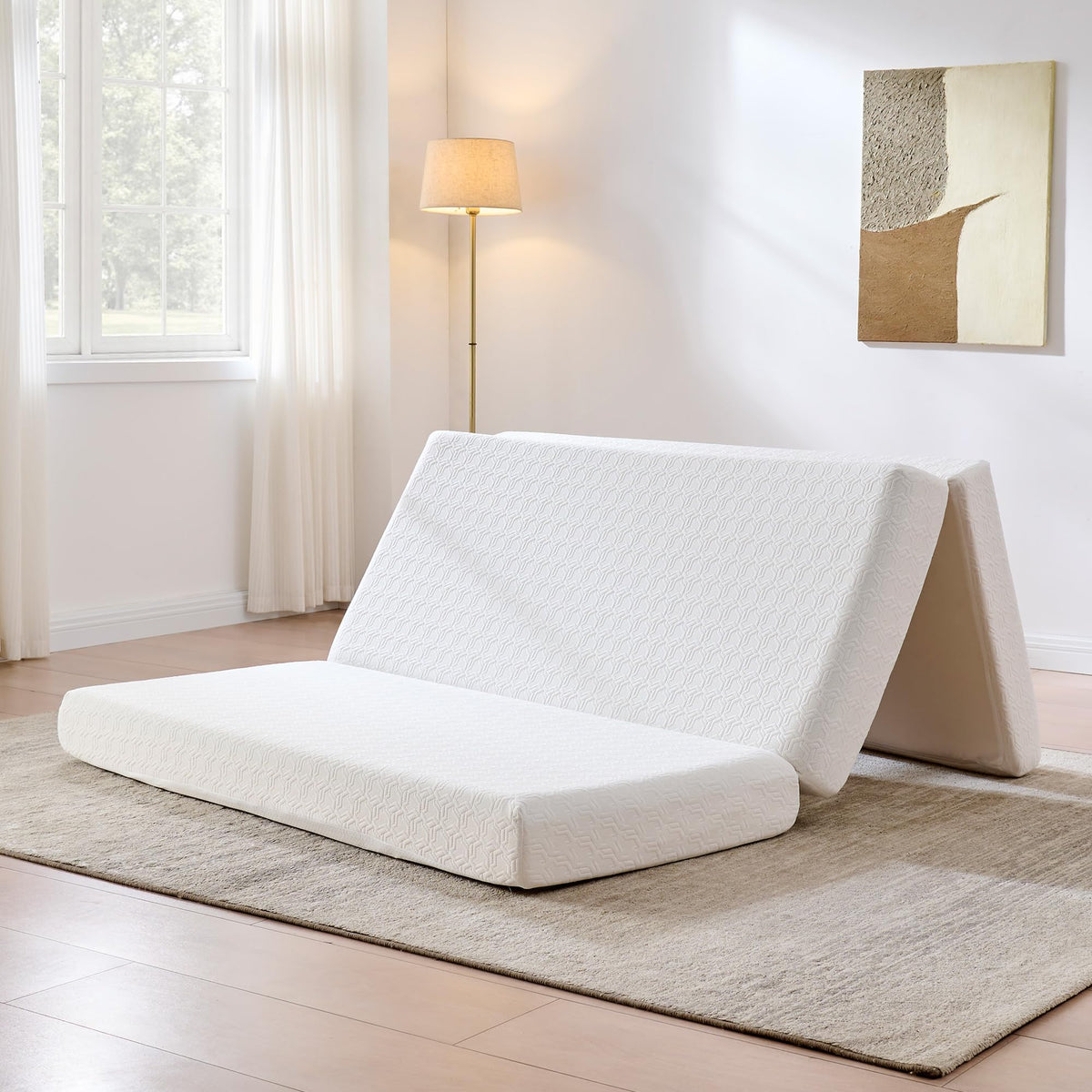 6" Full Tri-Fold Memory Foam Mattress Y438284