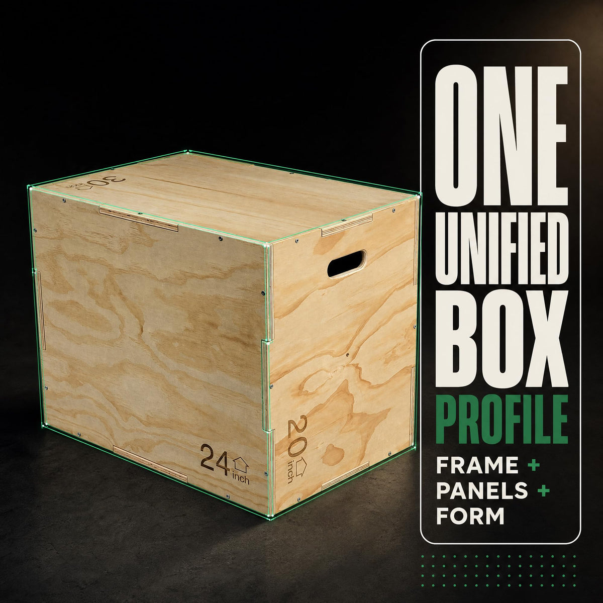 Non-Slip Wooden Plyo Box K1710