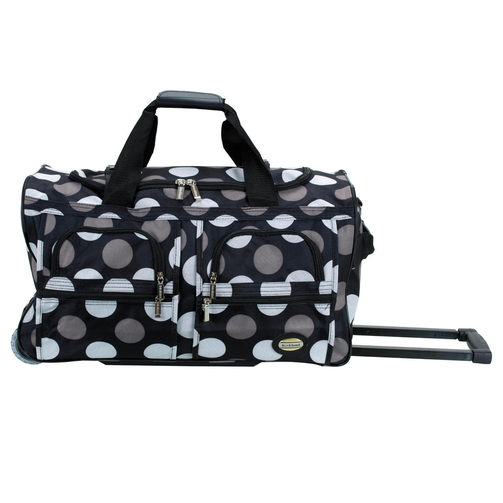 Rolling Duffel Bag, Black, 22" J564