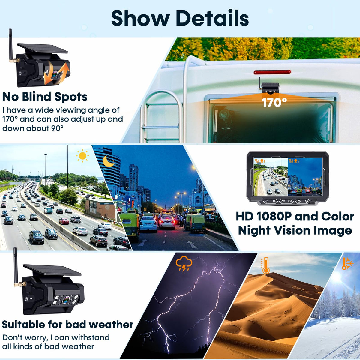 1080P HD Wireless Backup Camera D12911