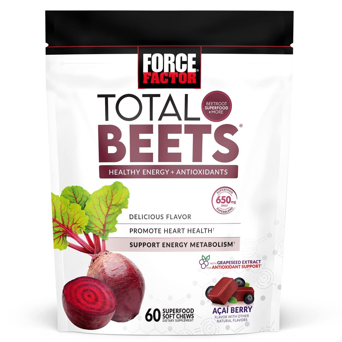 Beetroot Soft Chews 120 Count 2-Pack & 60 Count M39772