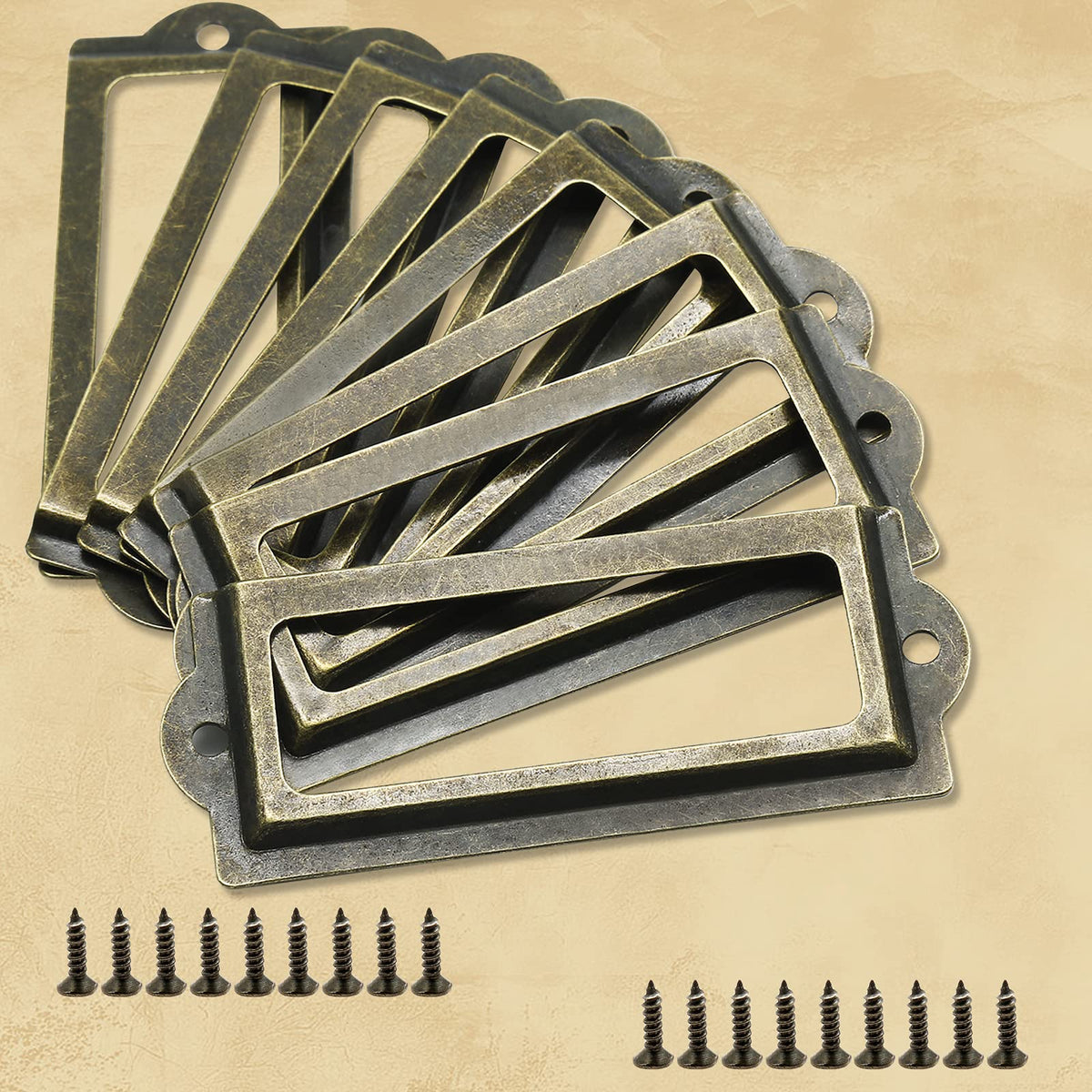 Bronze 3.3 Inch Label Holder 30 Pcs N2636