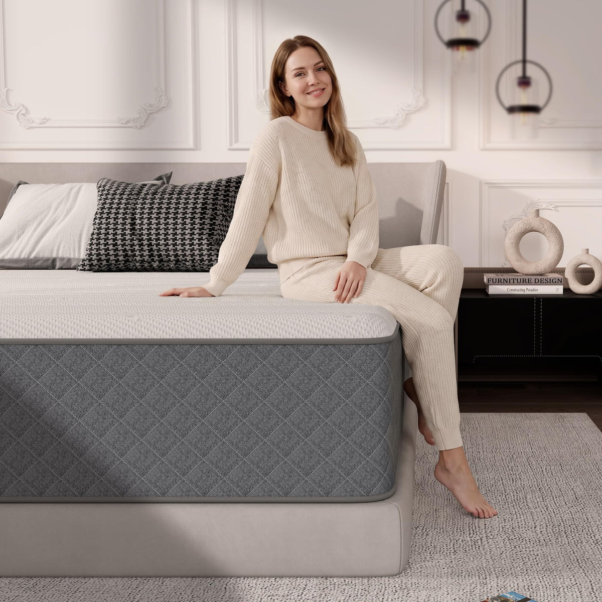 12 Inch Hybrid Medium-Firm Full Mattress H993874