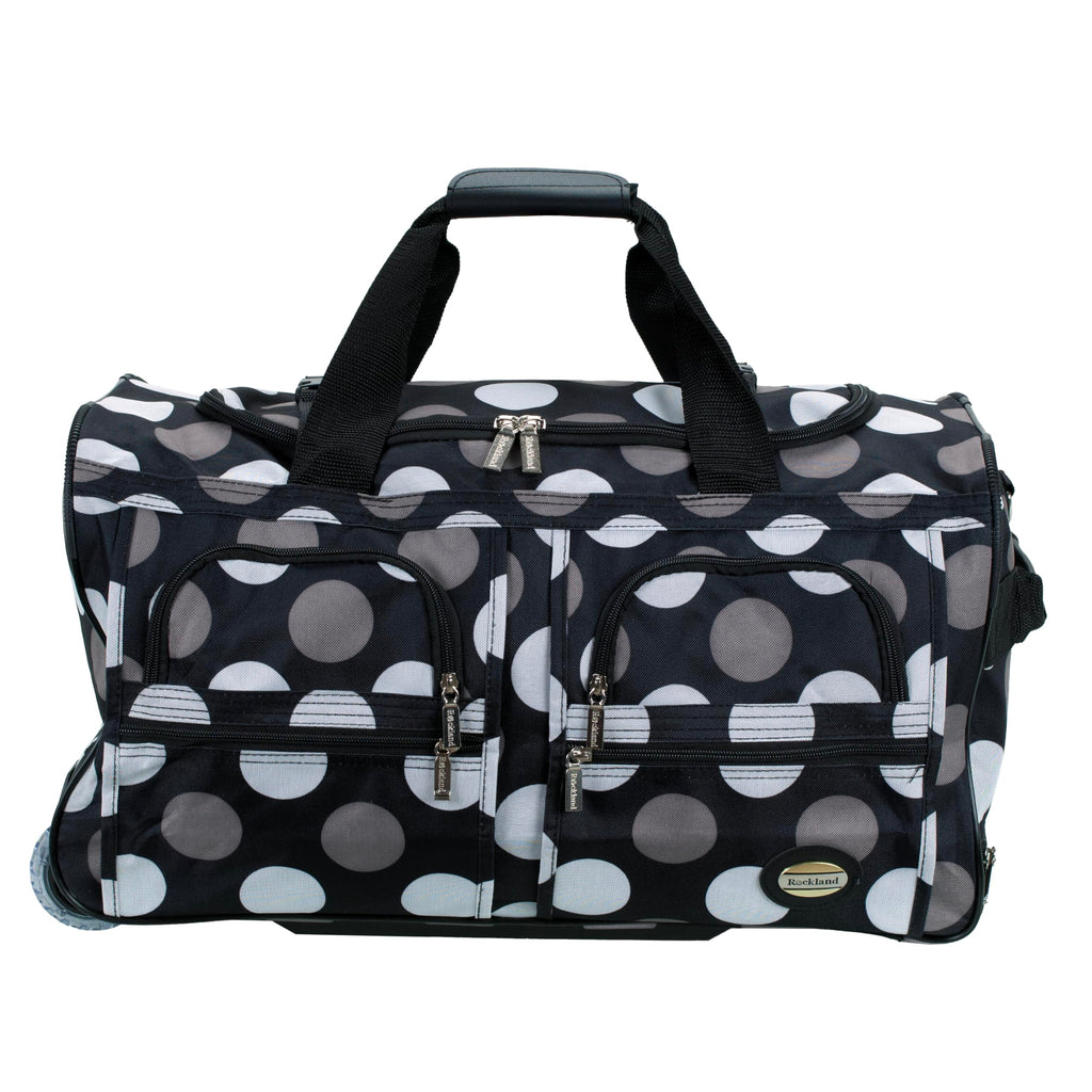 Rolling Duffel Bag, Black, 22" J564
